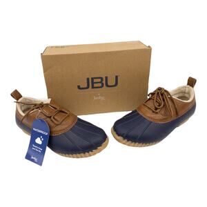 JBU by Jambu Navy & Brown Glenda Waterproof Women's Duck Shoes 7.5